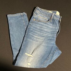 Stylish Blue Distressed Jeans